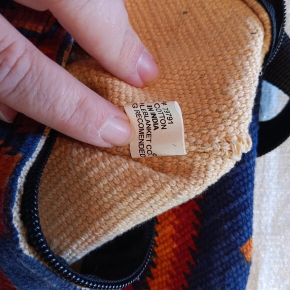 El Paso Saddlery cotton Crossbody Bag purse aztec south west western bucket bag - Picture 5 of 7